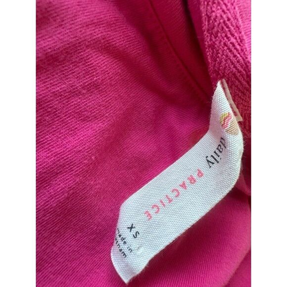 Daily Practice by Anthropologie Everyday Tee Dress XS Raspberry Rose/Hot Pink - Picture 3 of 11
